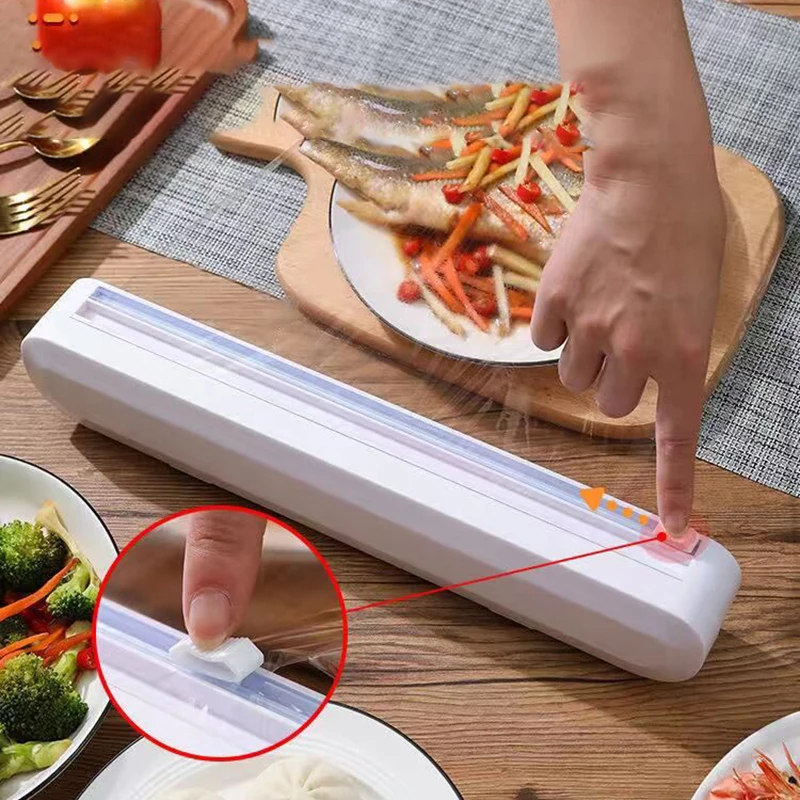 2022 Factory Price Food plastic wrap preservative film cutting cutter knife slicing tool machine for kitchen