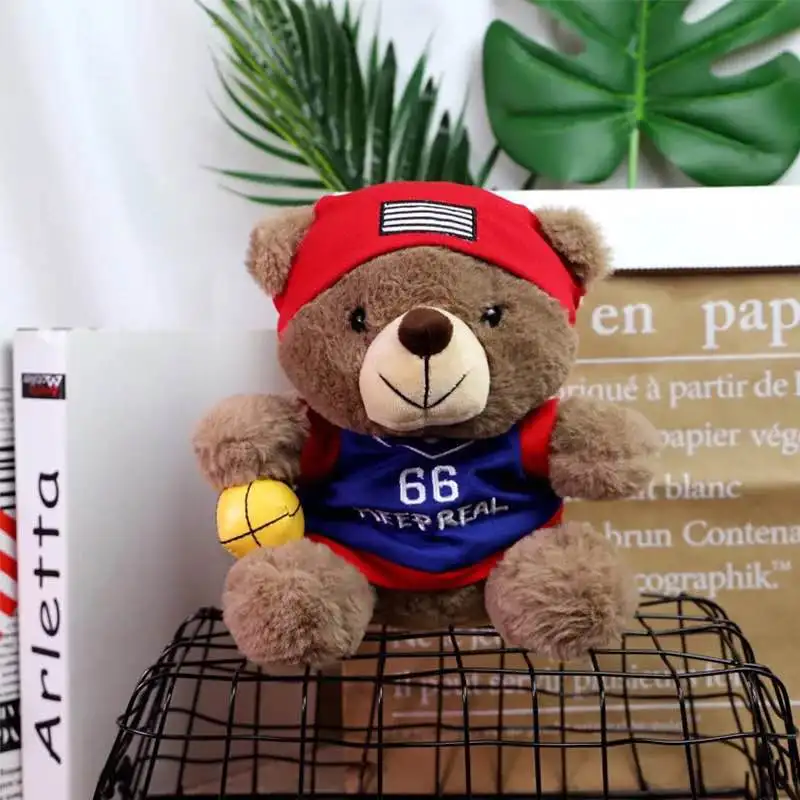 Куклы Плюшевый мишка с Баскетбольным мячом мягкие куклы