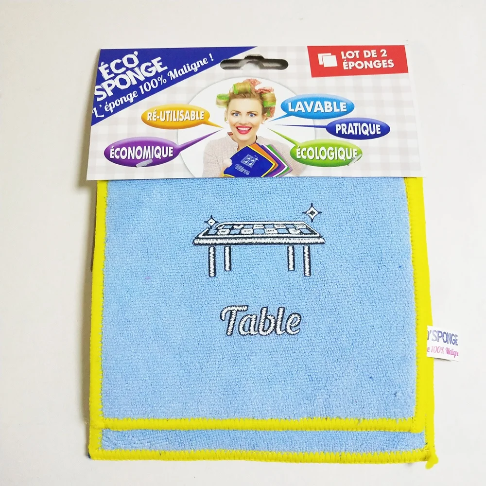 High absorbent kitchen dish cleaning cellulose sponge cloth
