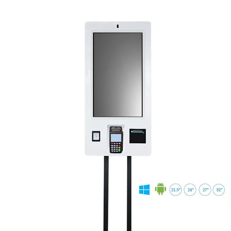 Automatic queuing system kiosk touch screen portable android tablet self kiosk order payment kiosk for McDonald
