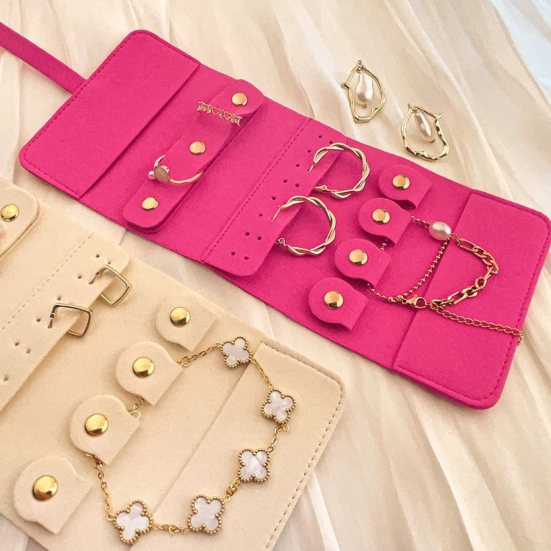 Most popular jewelry packaging Hot selling custom jewelry pouch bag for rings & pendants earing display necklace hanger