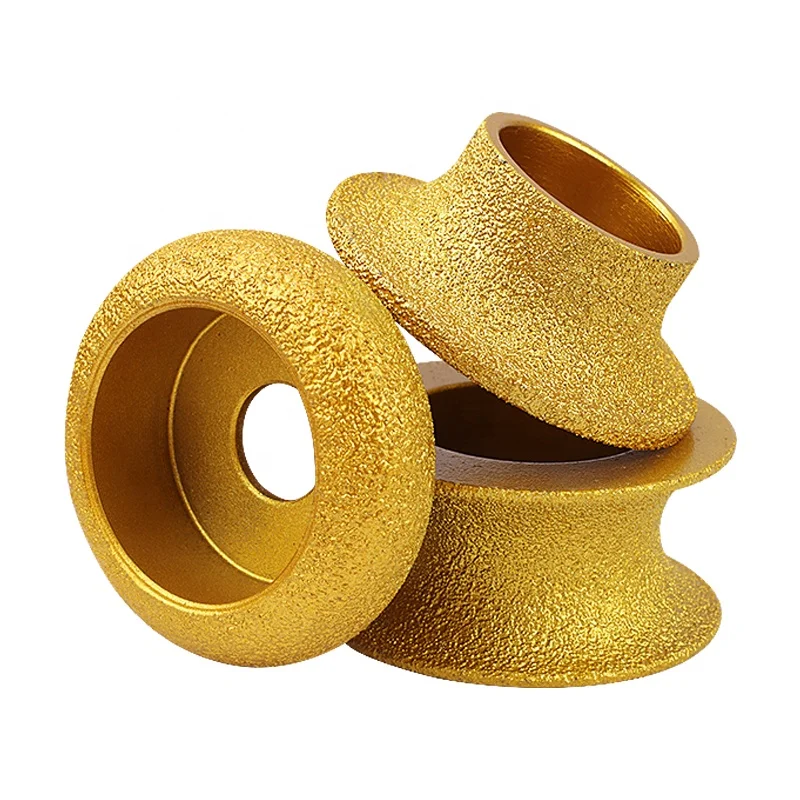 SONGQI 75mm Vacuum Brazed Diamond hand profile wheel for Grinding Shaping Or Beveling