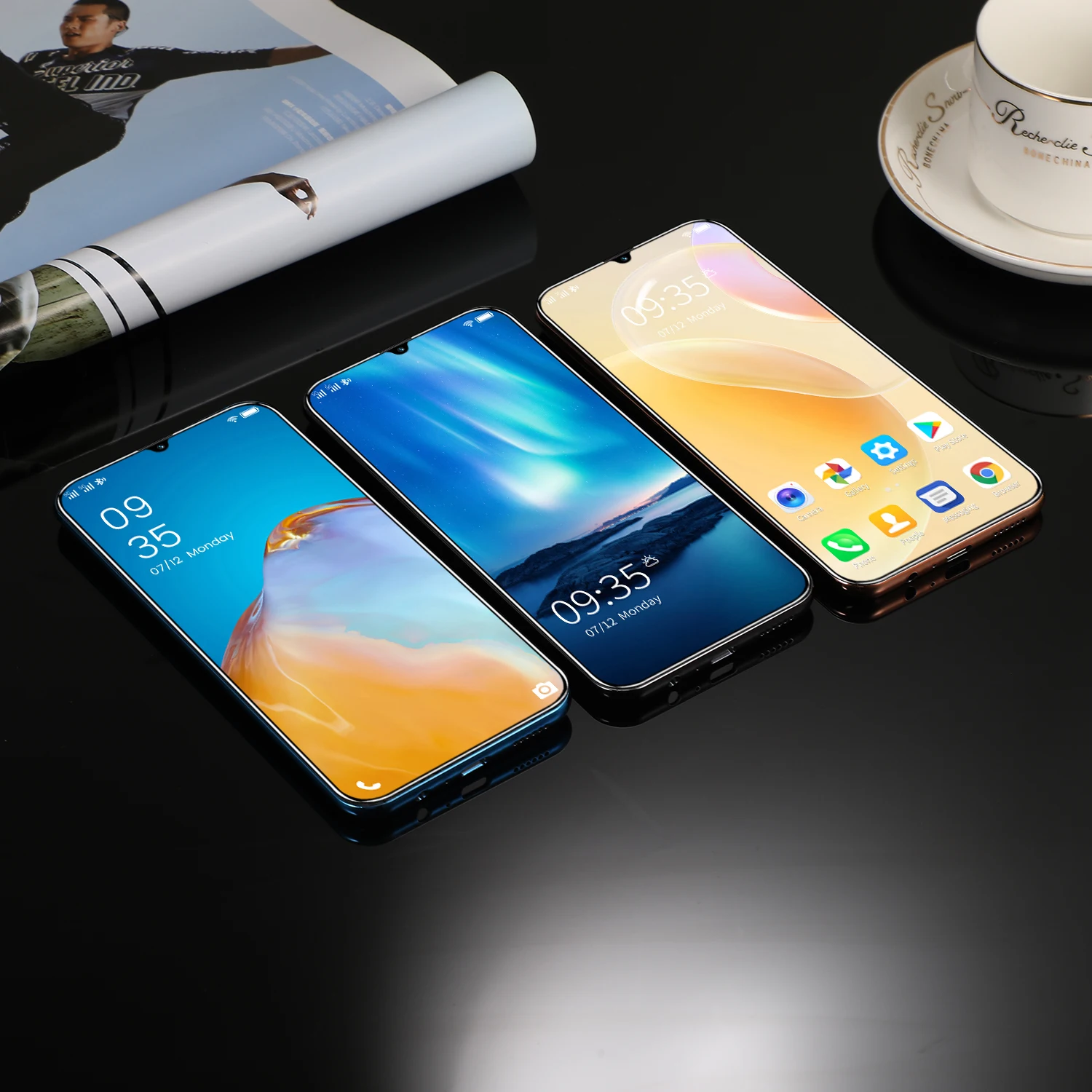 New Style Android Smart Cheap Phone P50pro+7.1-inch  5G Original Unlocked Version 12GB+512GB In-Screen Fingerprint Mobile Phones