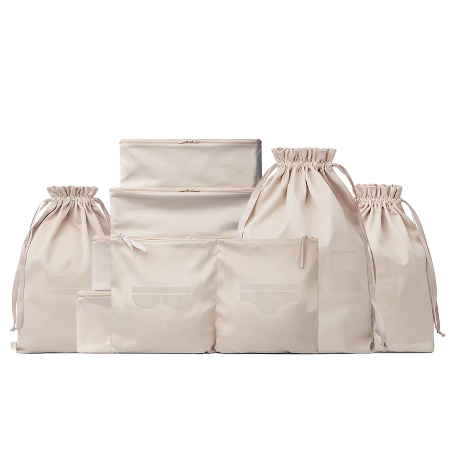 Factory price OEM custom Luggage pouches 6 Sets travel bags packing cubes organizers