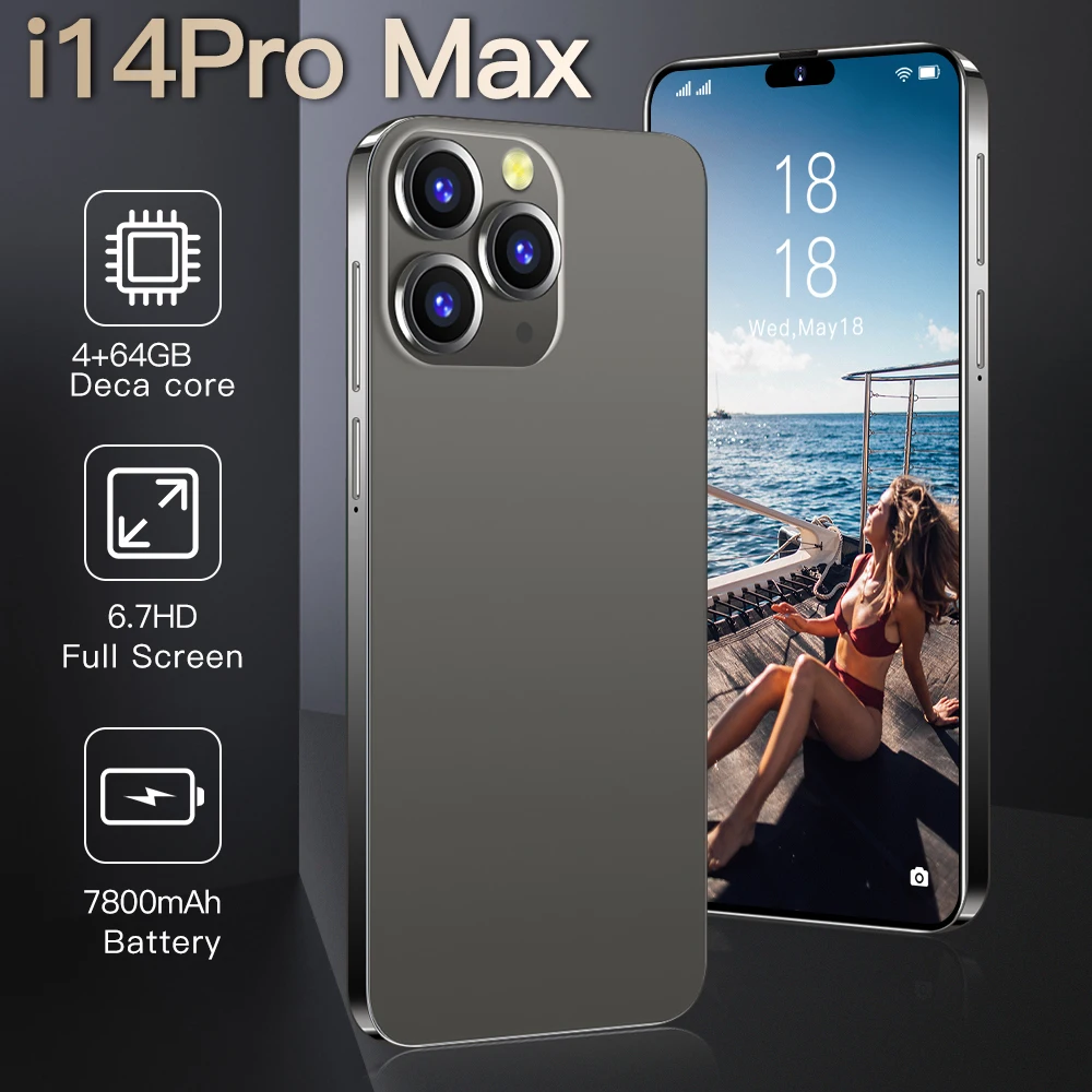 New Cheap Phone Hd Screen Face Id Global Version Mobile Phone 14 Original 14 Pro Max 6.3 Inch 16gb Smartphone mobile phone