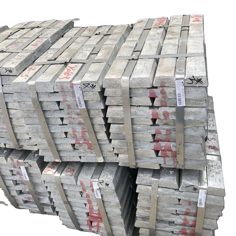 Zinc Ingot Metal Price China ASTM AISI High Pure Zinc Ingot Silver White Metal Appearance