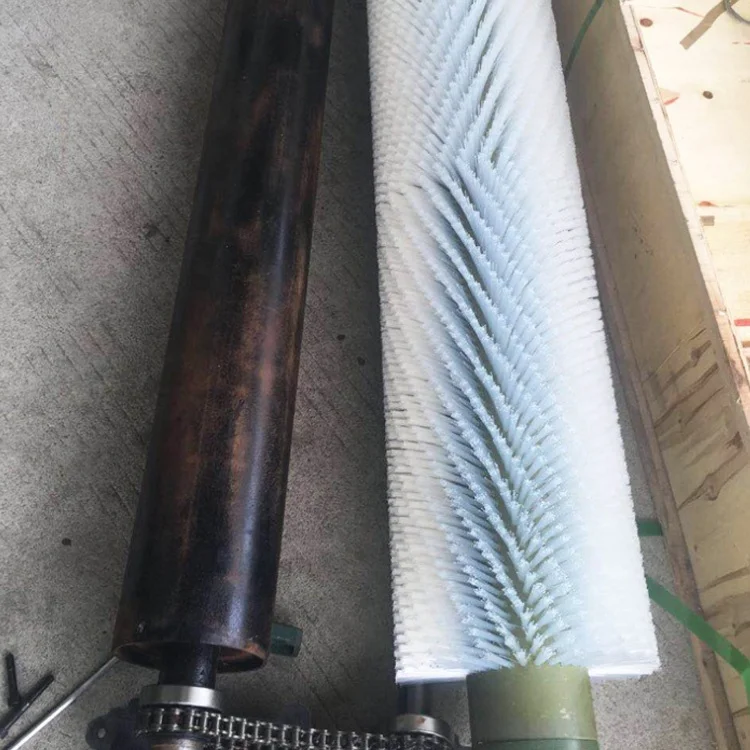 Nylon/PP belt conveyor cleaning roller brush from Jiazhi factory