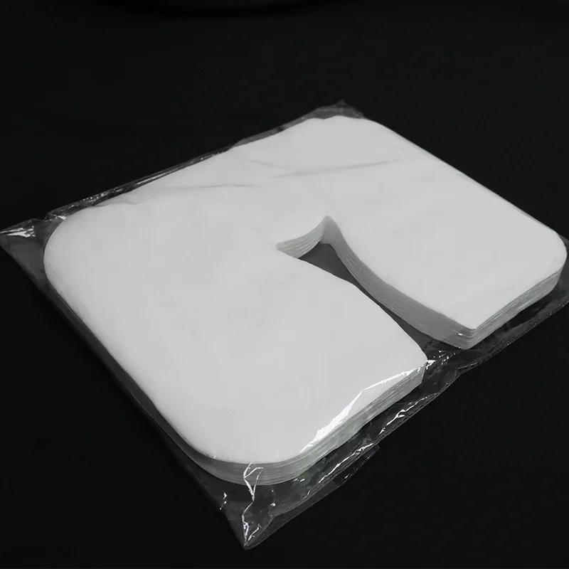 Disposable Face Cradle Covers Disposable Flat Face Rest Covers Headrest Covers for Massage Tables Chairs