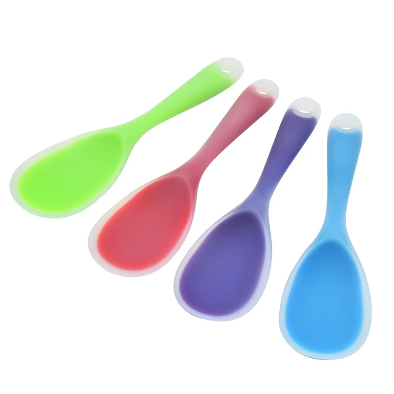 Home Hotel Restaurant Use Good Quality Ramen Rice Soup Spoon Silicone Kitchen Cooking Utensils Set