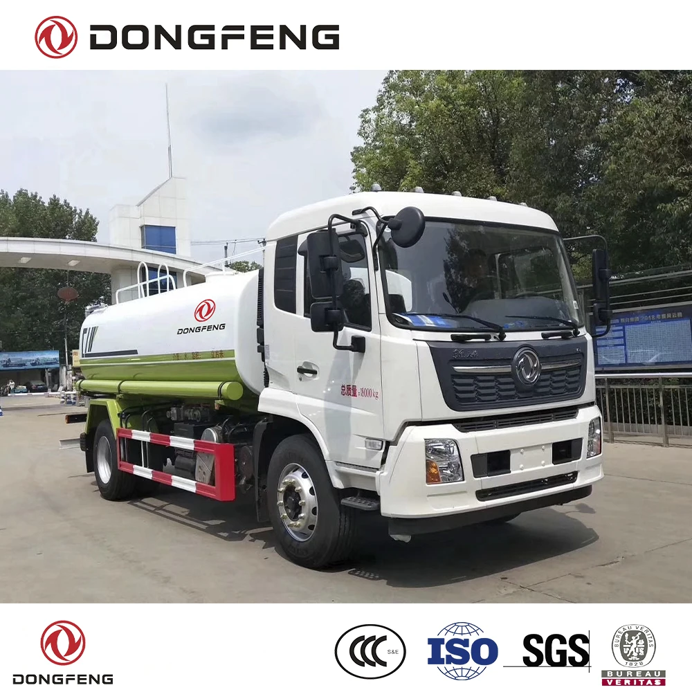 Dongfeng 4x2 LHD грузовик для доставки воды с двигателем Cummins 270 Hp E3 type 12000 литровый
