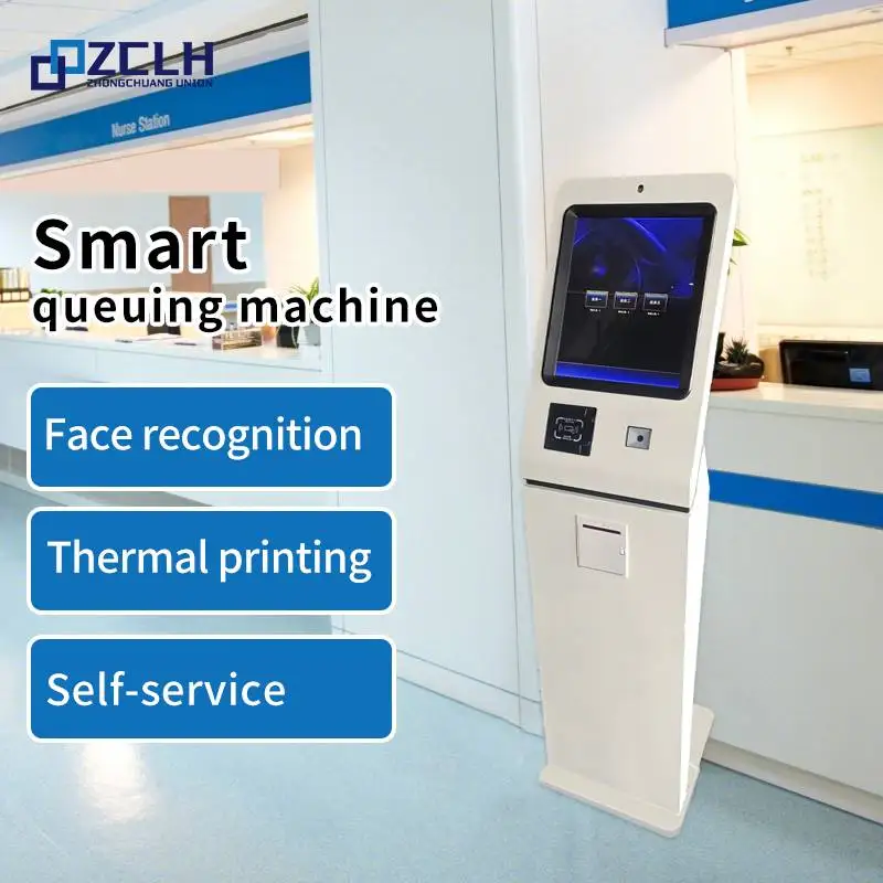 DCSJ 17 19 21.5 inch Touch Screen Bank/Hospital/Government Queue Kiosk Digital Display queue management system