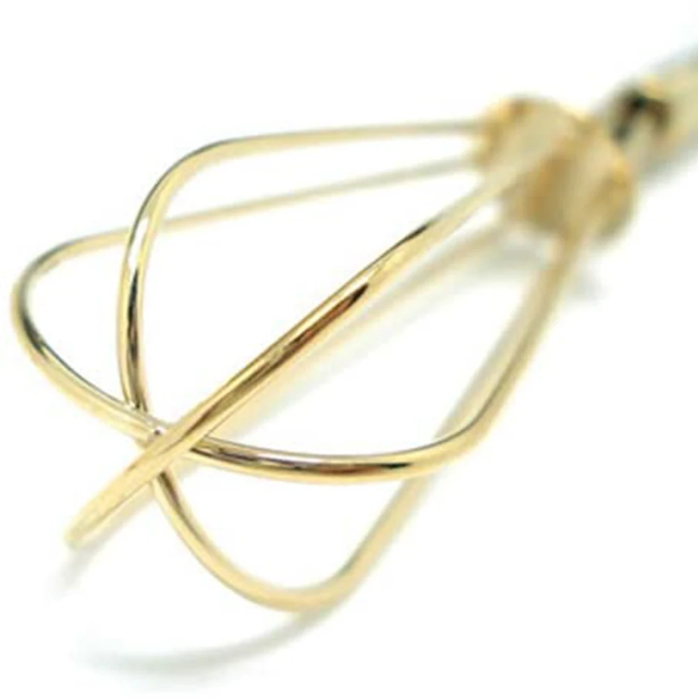  Rust-Proof Balloon Wire Whisker Egg beater Hand Mixers Gold Stainless Steel Whisk for Baking Blending