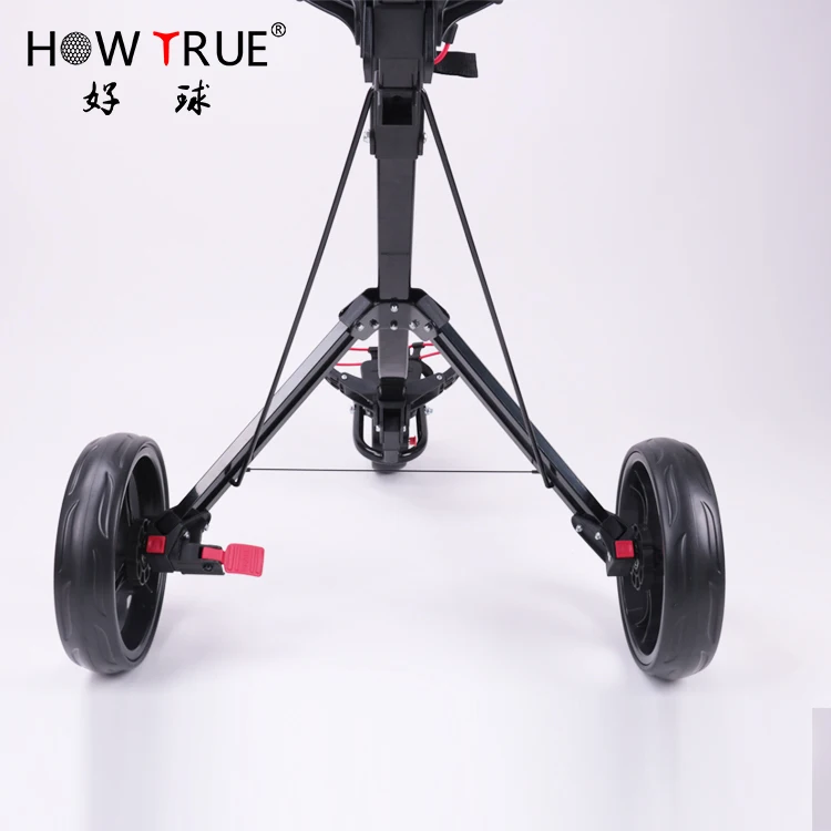Factory Wholesale Golf 3 Wheels Push Cart Foldable
