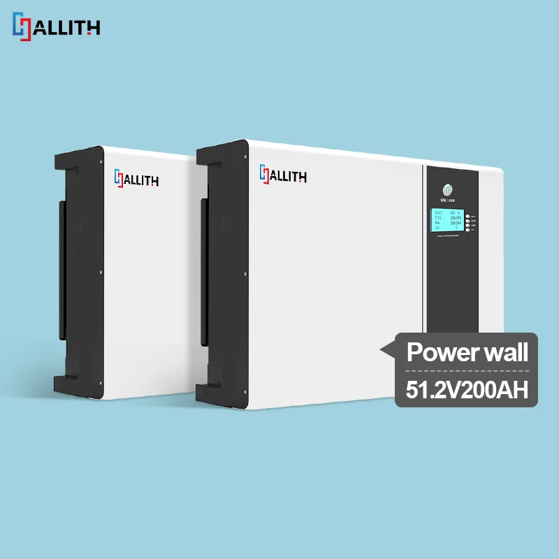 ALLITH Powerwall 16s Byd Solar Lifepo4 Energy Storage Lithium Ion Batteries Pack with Bms Solar 51.2V 48V 200ah 300ah 6000 Times
