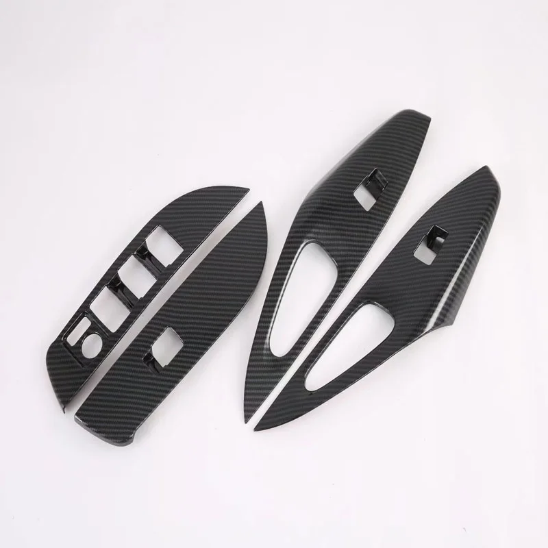 Car Accessories Car LHD Window Rises Cover Window Lift Button Panel Decorative Cover Trims For Toyota Corolla 2019