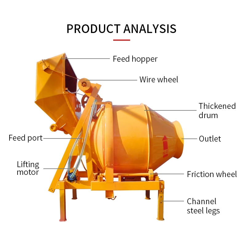 Middle Cement Mixing Machine Cheap Cement Sand Mixing Machine for Sale