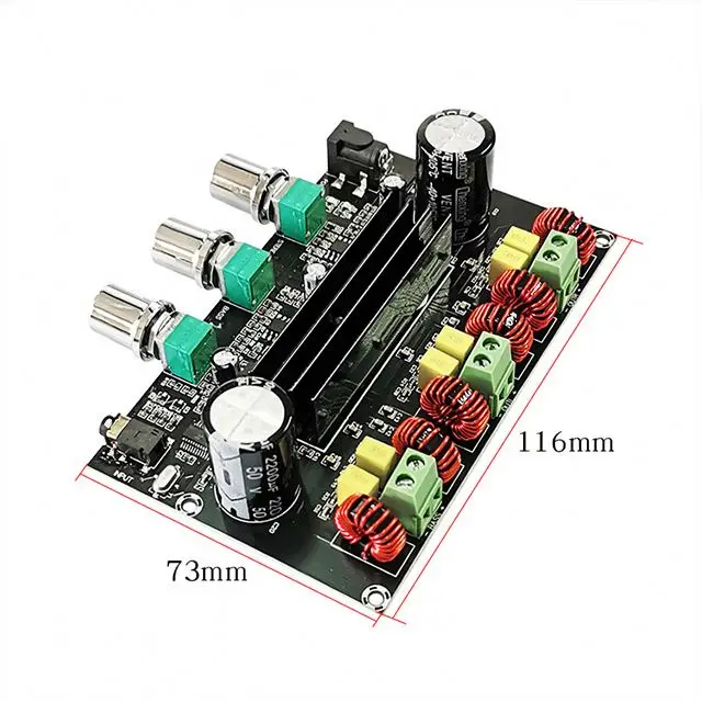  100 W 12V-24V с большим числом значений напряжения 2 1 Плата усилителя Tpa3116d2 аудио сабвуфер цифровой канал звуковой ватт ДТС 3116