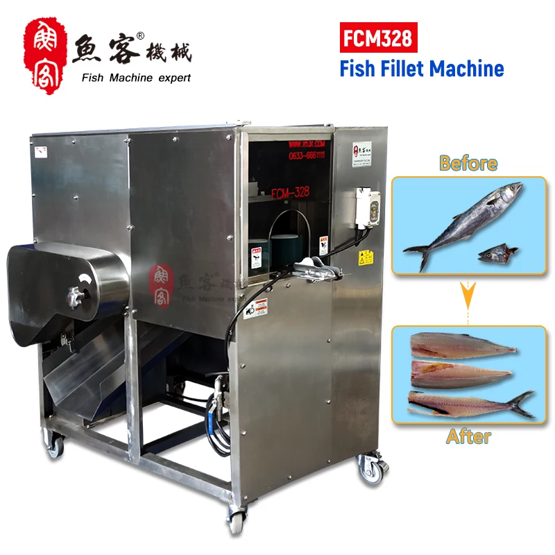 
Hot Sale Fish Filleting Cutting Machine Fish Processing Machine Automatic Fish Middle Bone Remover with CE 