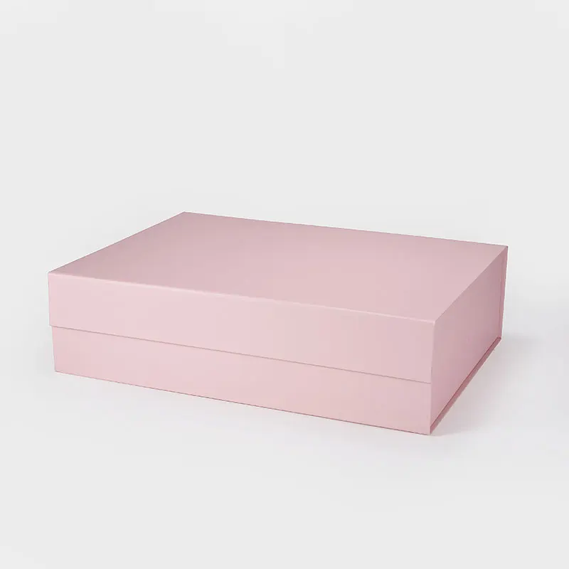 44cm a3 shallow size pink luxury rigid magnetic lid closure hamper gift boxes in bulk
