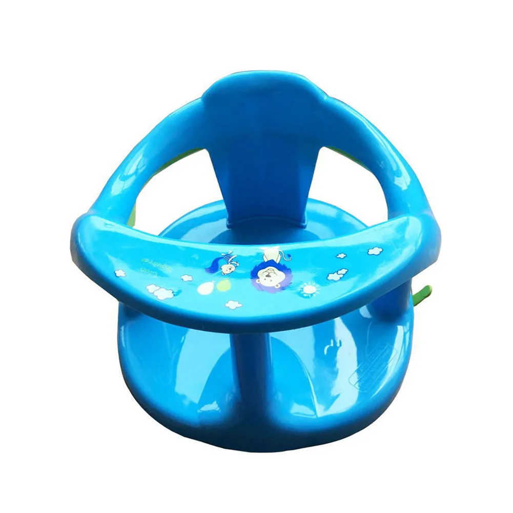 
New Foldable Baby Bath Seat With Backrest Support 4PCS Suction Cups Stable Sit-up Bathing Seat For Newborn 6-18 Months 
