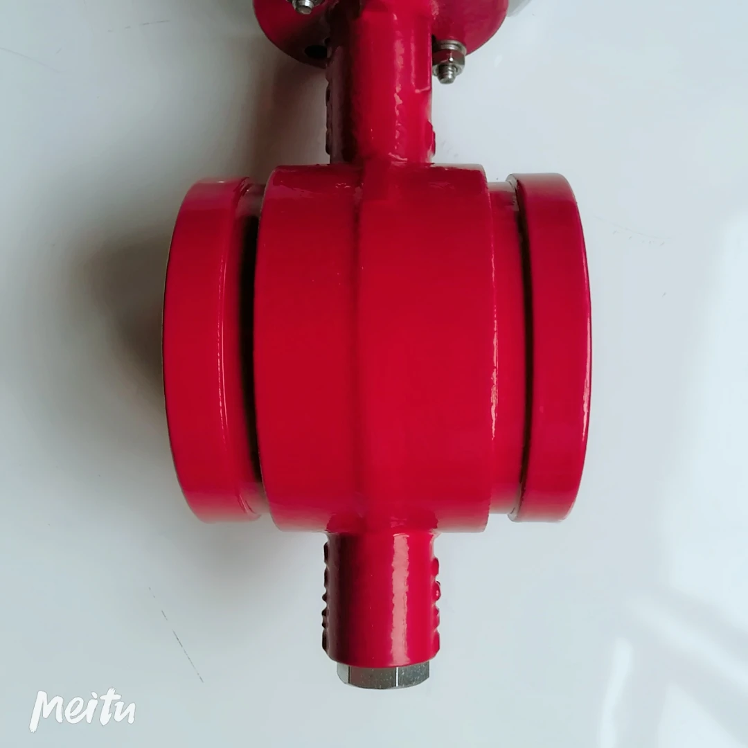 High Performance butterfly Valve Operated SHOULDERED END  Grooved butterfly Valve
