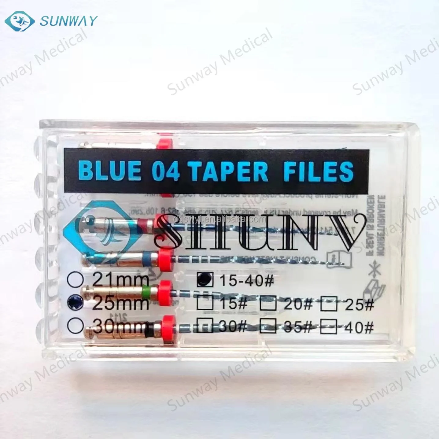 Sunway factory price taper 04 taper 06 rotary endo files dental