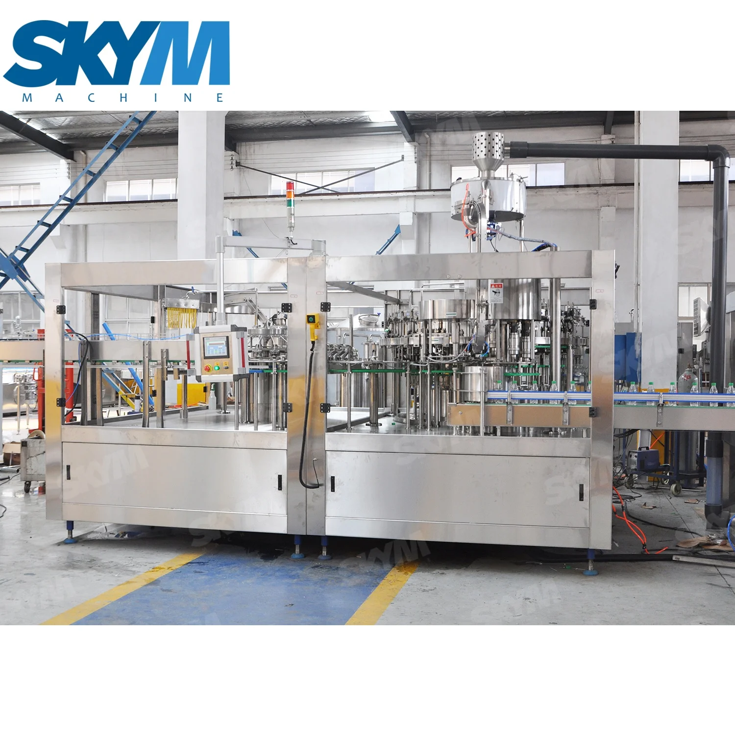 Wholesale Price 8000BPH Automatic PET Glass Bottled Carbonated Water Juice Beverage Bottle Filling Sealing Machines Production