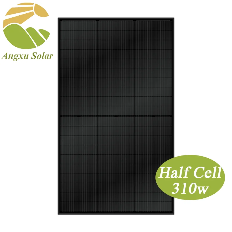 Набор солнечных черных 310 вт полуячеек моно панели солнечной энергии