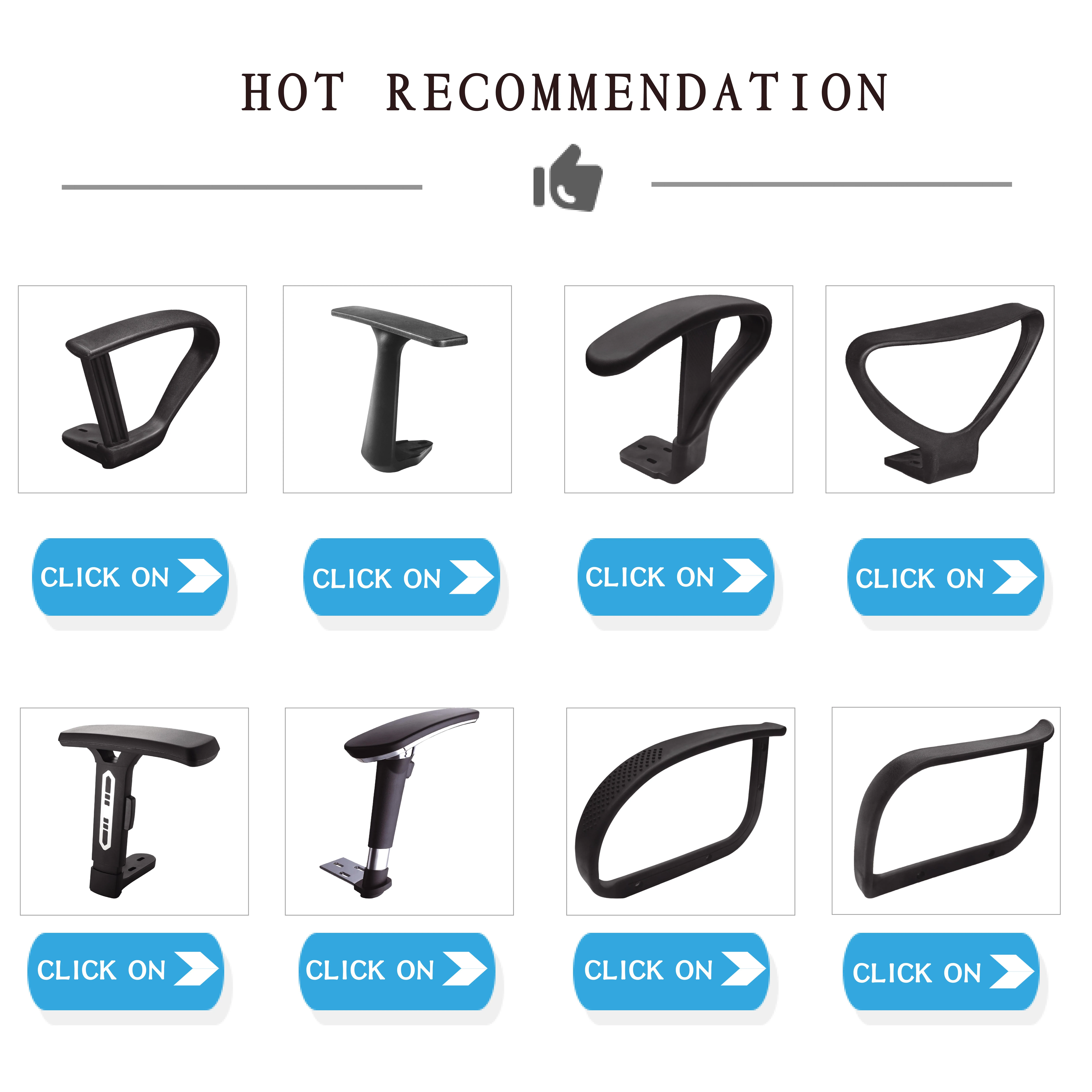 Office chair metal Dental chair fix armrest with plywood cover