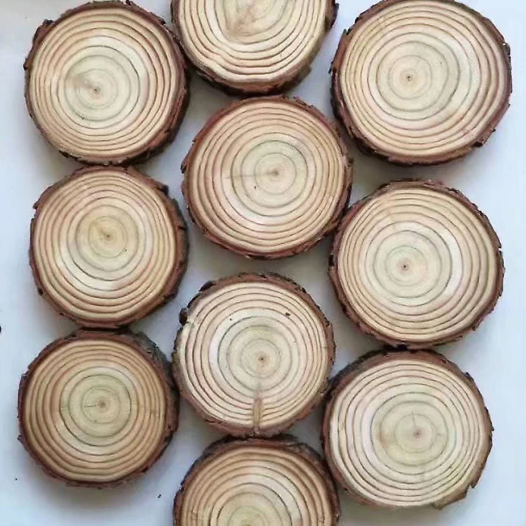 
Arts And Crafts Rustic Wood Log Fir Slices Table Decoration Cake Stand 
