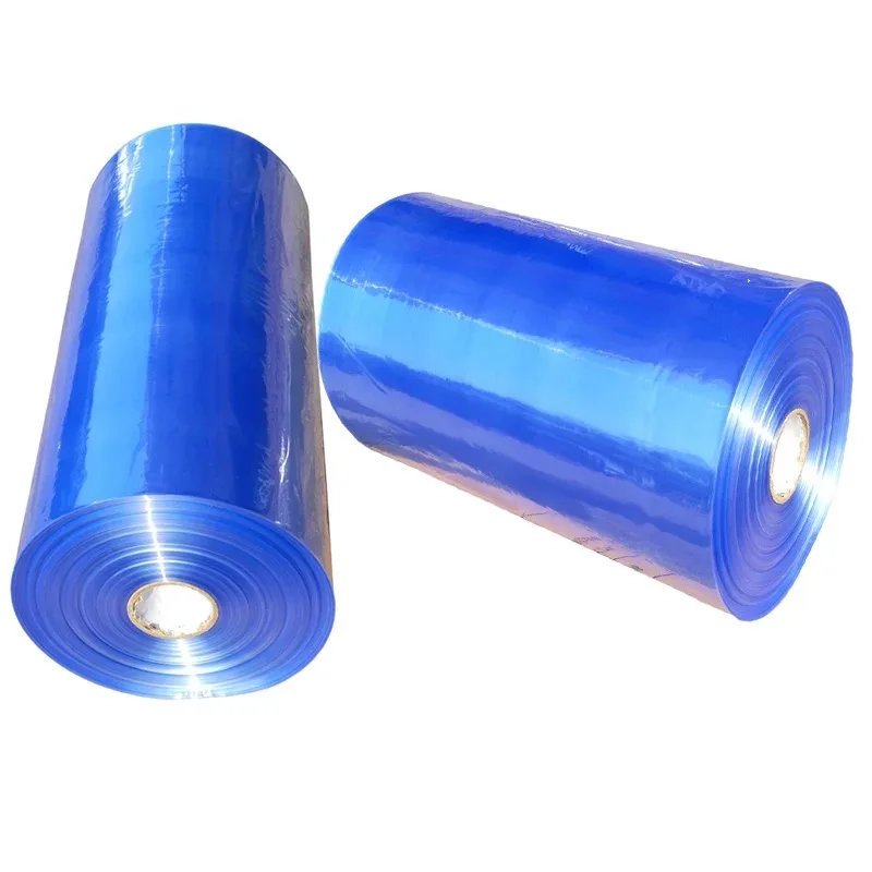 factory direct price Soft transparent Wrap Stretch window and doors pvc hot shrink film plastic vacuum roll shrink plastic