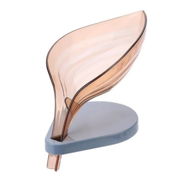 Bathroom Household Storage Soap Box Shower Leaf Shape Soap Box Dish Storage Plate Tray Holder