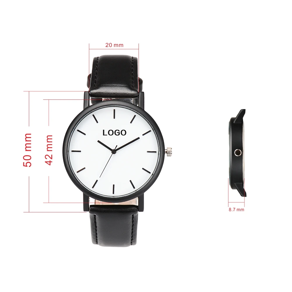 New arrival Genuine Leather Strap Unique Wooden Wrist Watch for men factory price