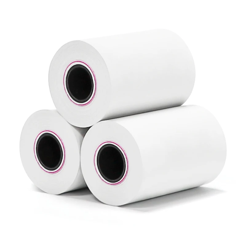 Factory High quality 57*40mm thermal roll paper 55gsm 57x40mm thermal receipt paper for POS Cashier