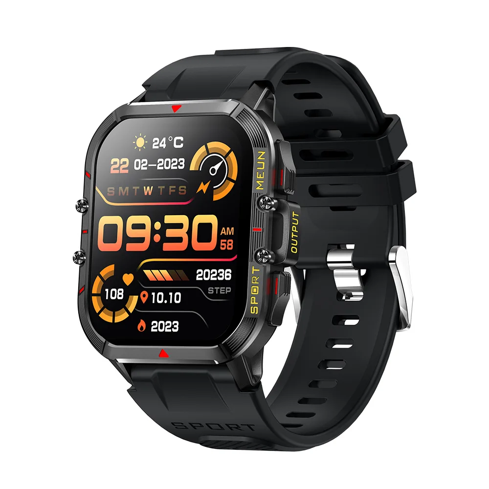 Outdoor Smart Watch Men HD Screen SOS Call Sport Heart Rate Monitor Waterproof Watches Mechanical Smartwatch