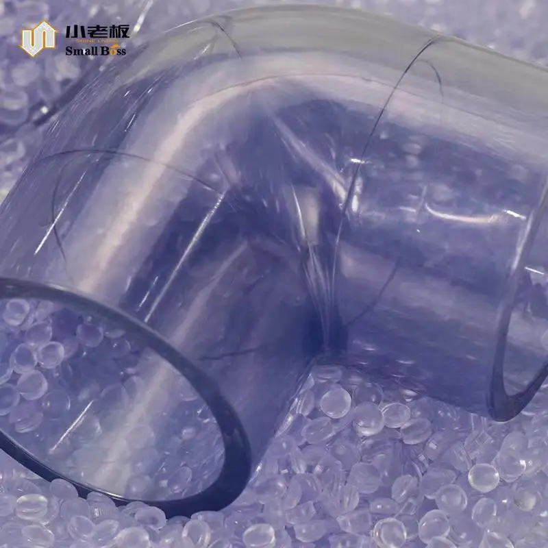 PVC material upvc pipe fittings virgin  pvc granules particle pvc pellet compound for injection Grade