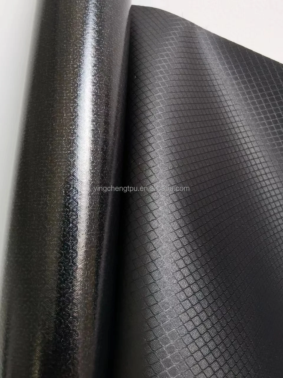 PU Coated 210D Nylon Diamond Ripstop Fabric with TPU Backing  Heat Sealable Ballistic Panel and Plate Cover