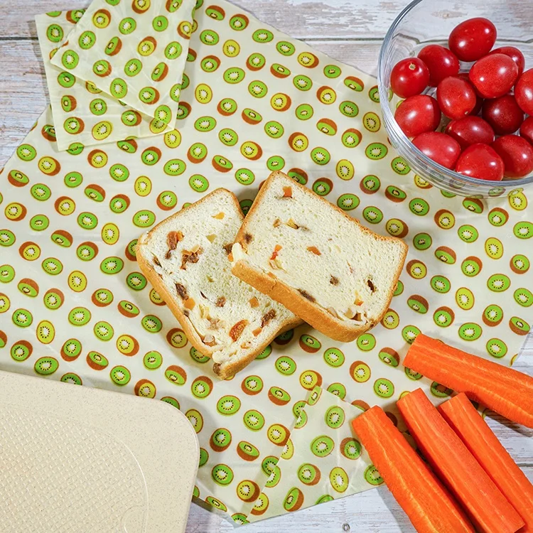 
Custom Design Beeswax Storage Wrap Biodegradable Beeswax Food Wraps 