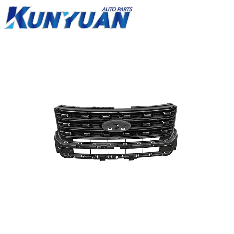 Automotive accessory stores auto parts UPPER GRILLE Grey FB5Z-8200-AV for FORD EXPLORER 2015