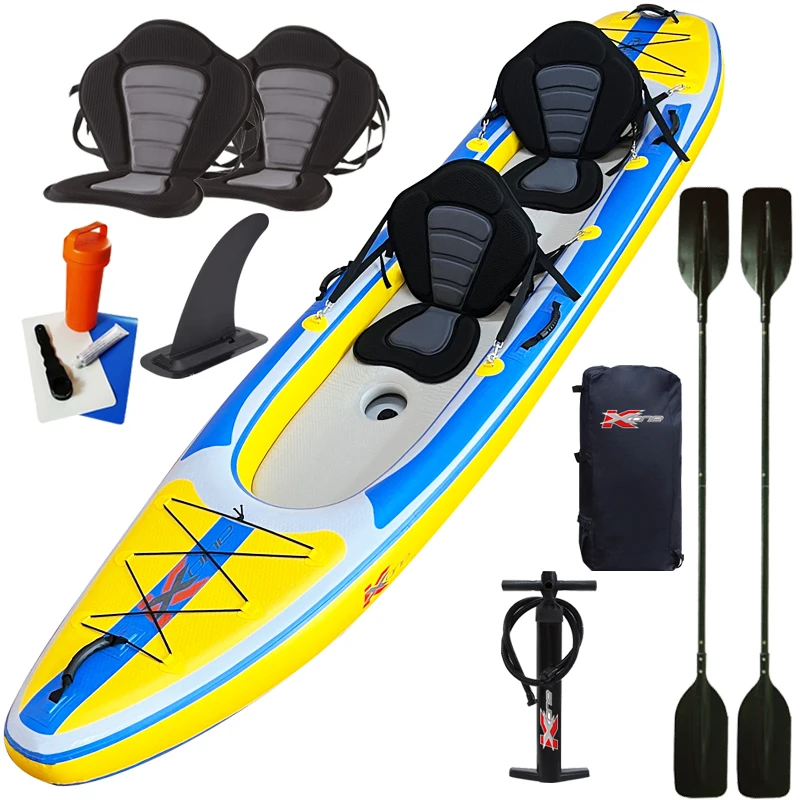 ZEBEC kxone Drifting Diving Dugout Raft Factory price 2 person Inflatable Kayak With Air Pump