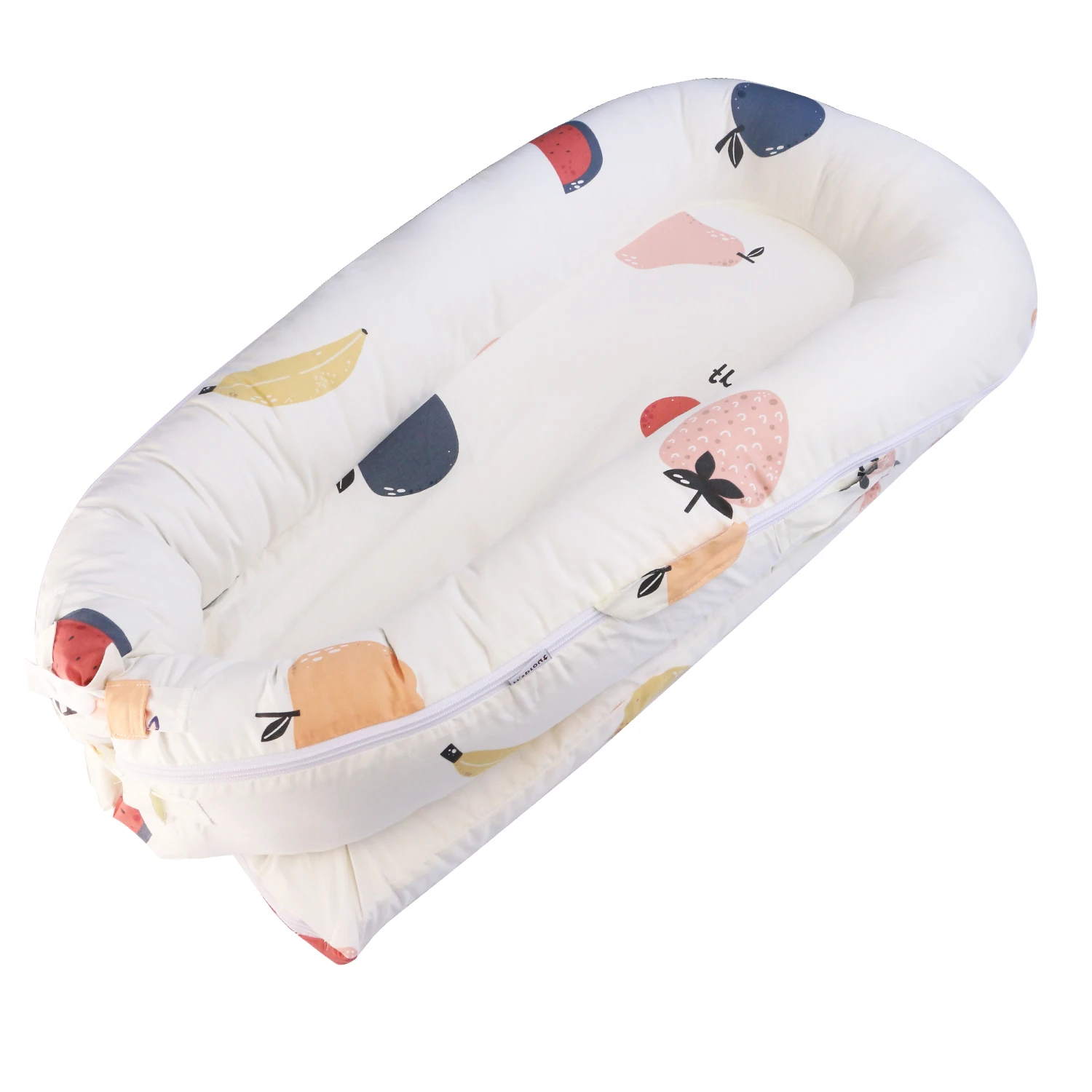 New Design Baby Lounger Super Soft 100% Cotton Newborn Mini Baby Nest Bed Set