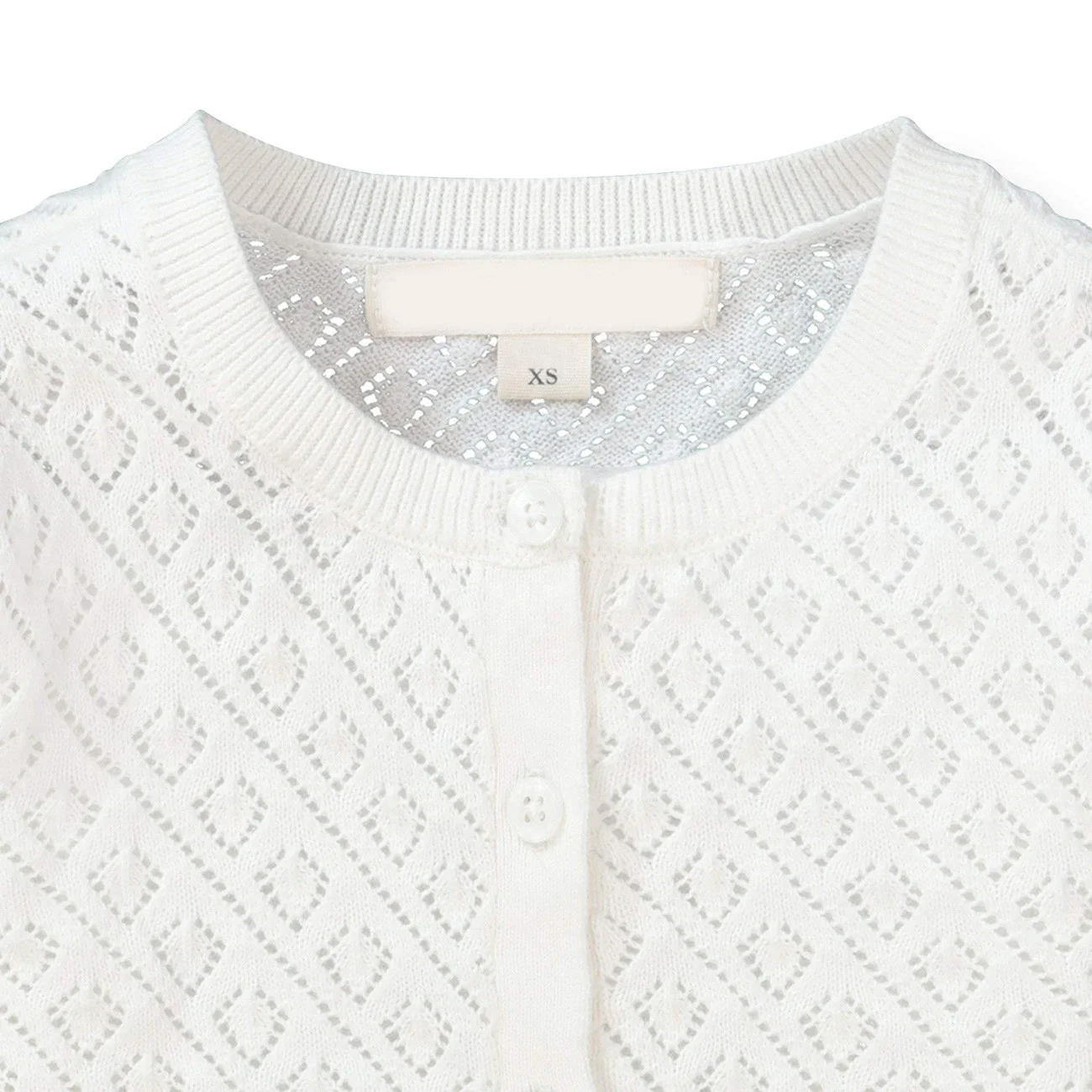 
New Design Long Sleeve Cotton Kids Knitted Cropped Cardigan Girl Sweater 