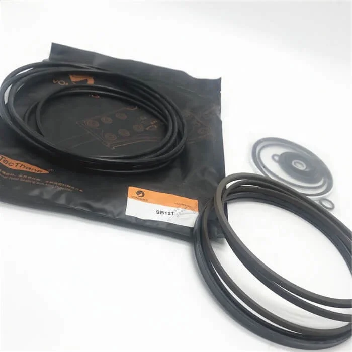 For Tecthane Broken Hammer Rod Seals,Gray Excellent Resilience Breaker Oil Seal Repair Kit for SB121 for Excavator