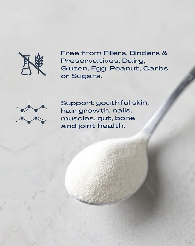 OEM Private Label Support Collagen Protein Peptides Powder Healthy Skin Joints Bone  Hydrolyzed Collagen Peptides Powder