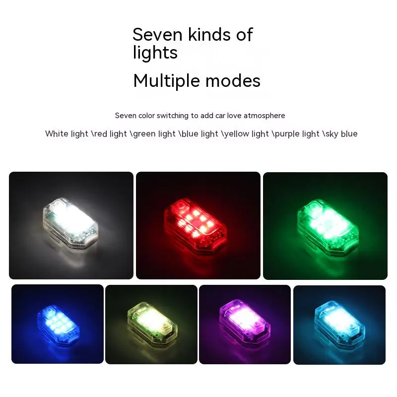 Paisible Paisible M3 Wireless RC Flash LED Strobe Light for Car Auto Motorcycle Bike Dron Scooter Anti-collision Warning Light