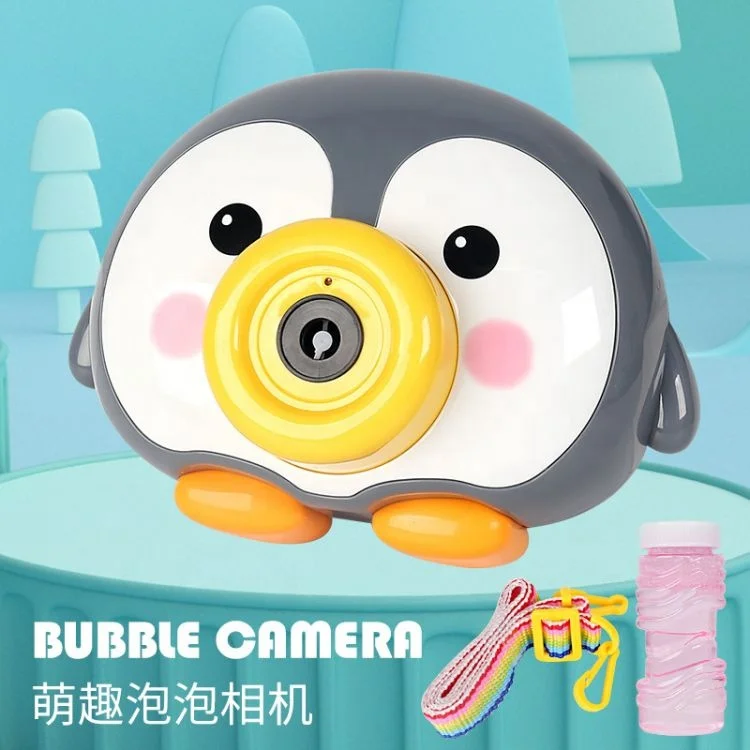 Colorful Electric Bubble Camera Toy Hot Sale Soap Machine Outdoor With Music And
