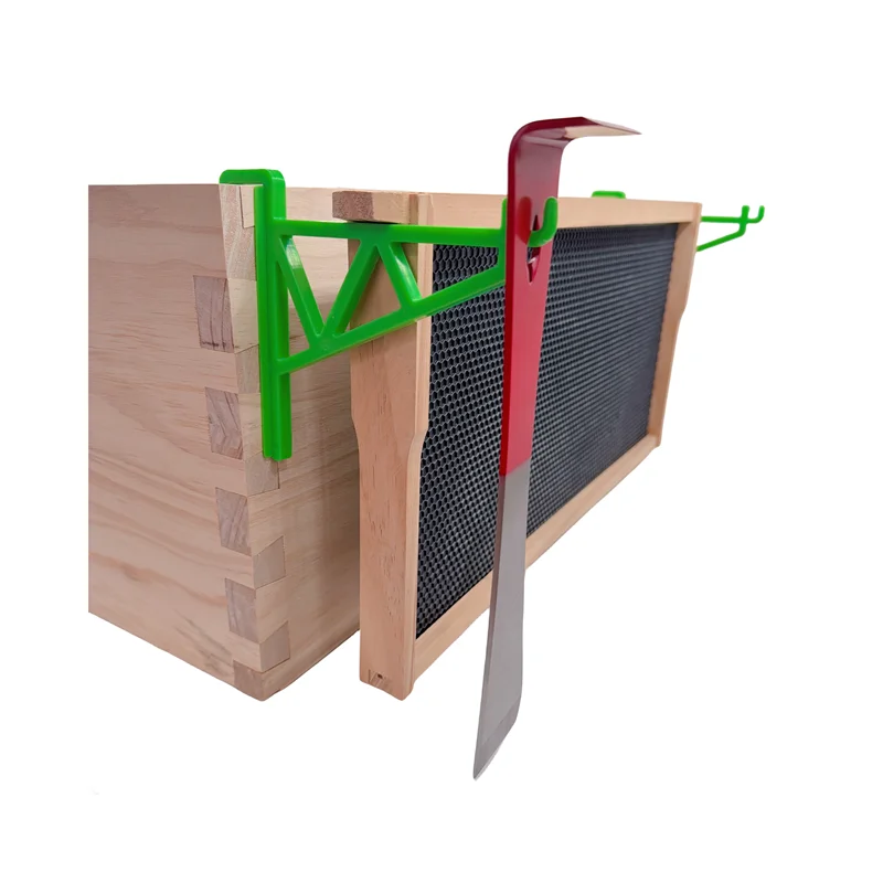 CHINABEES NewPlastic Beehive Frame Perch Holder Beekeeping Perch Stand Support Bracket Rack Bee Hive Perch Side Mount T