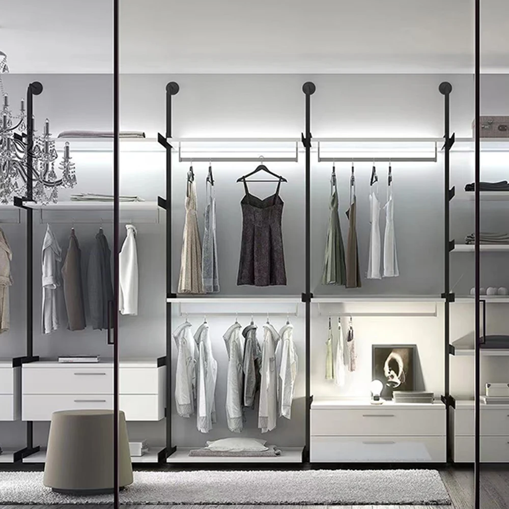 Boloni 6 door wooden dimensions folding doors wardrobe closet cabinet in dubai