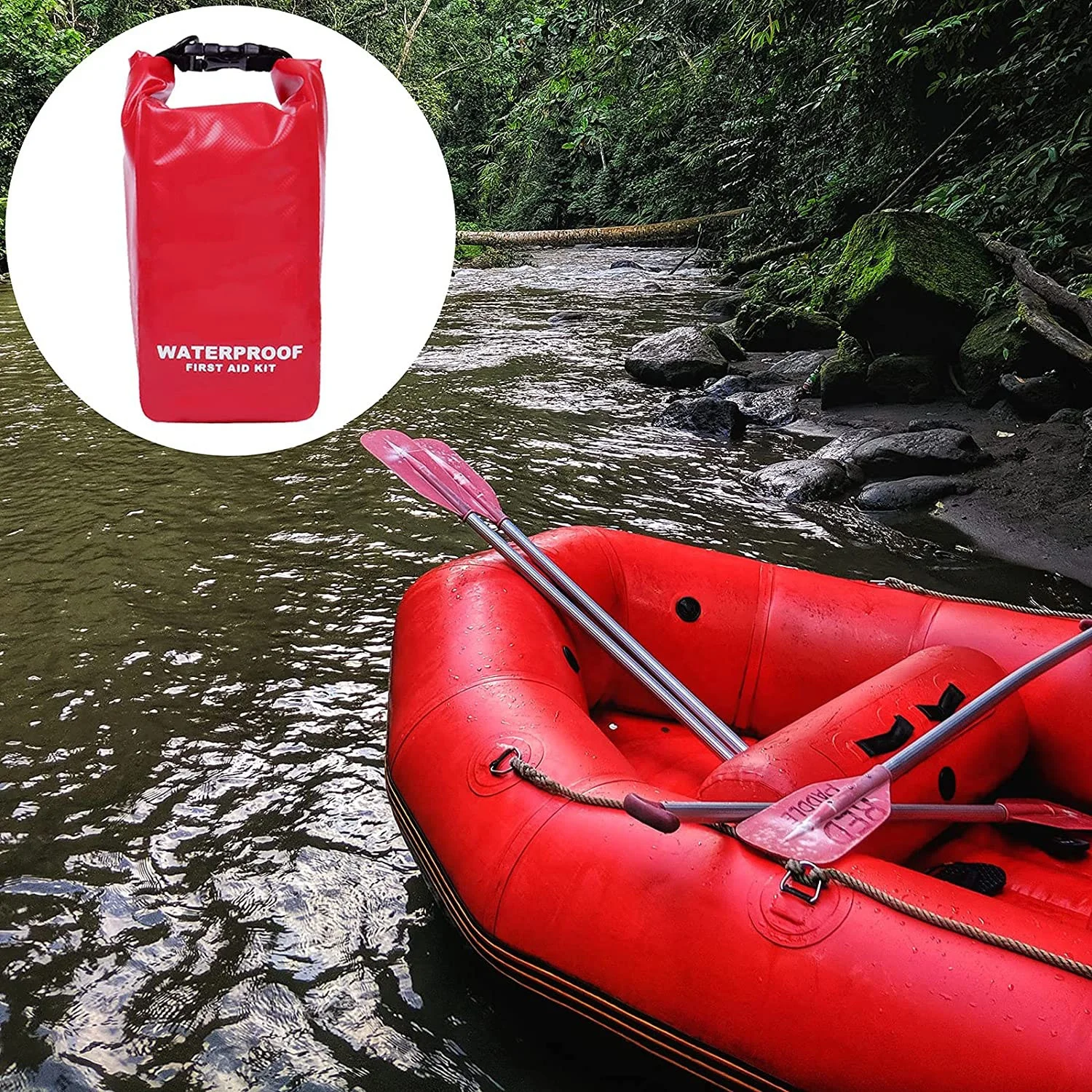 Waterproof Dry Bag First Aid Kit Bag for Kayaking Soccer First Aid Bag