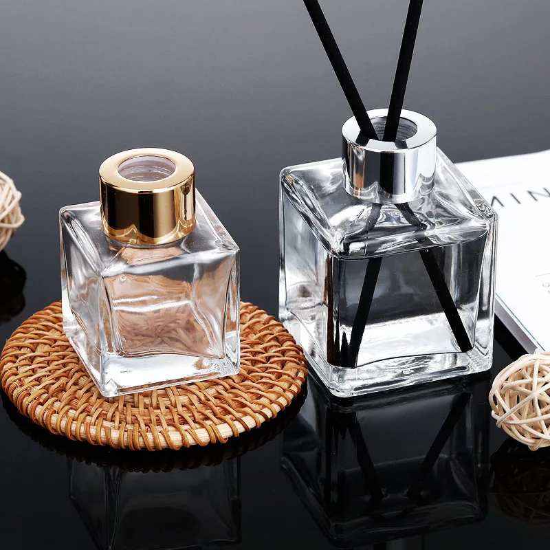 Fashional decorative reed diffuser used canister wood aluminum screw cap Diffuser aluminum lid